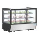 Polar G-serie Display Koelkast Zwart Vierkant Glas 160L – Aanrechtmodel RVS