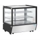 Polar G-serie aanrechtmodel display koelkast zwart, vierkant glas, 120L