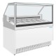 Polar U-serie IJsvitrinekast met 6 Pannen – Display Vriezer Wit