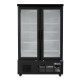 Polar G-serie multideck koelkast met dubbele deuren – zwart, 744L