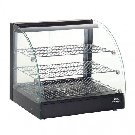 Nisbets Essentials Verwarmde Voedsel Display Merchandiser 82L – Zwart