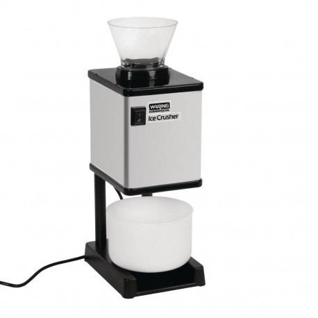 Waring ijscrusher IC20E RVS – professionele ijsvergruizer zilver