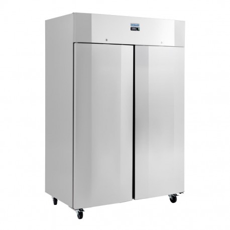 Polar U-Series energiezuinige dubbeldeurs vrieskast 1400L RVS