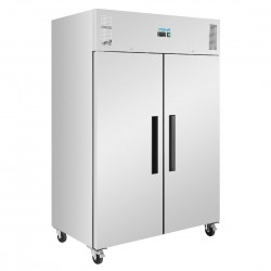 Polar G-Series Geforceerde Lucht Dubbele Deur Koelkast 1200L | RVS Koelkast Zilver