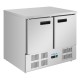 Polar G-Serie vrieswerkbank met dubbele deuren 240L RVS Zilver