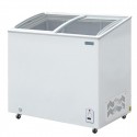 Polar G-Series display vrieskist 200L wit – RVS koelvriezer voor winkel en horeca