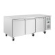 Polar U-serie RVS koelwerkbank met 3 deuren en euronorm opslag 634L
