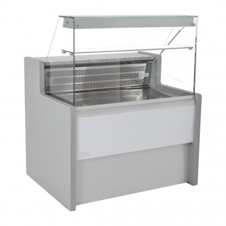 Zoin Tibet Serve Over Counter Grijs 1000mm – RVS Koeltoonbank