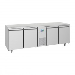 Polar U-serie energiezuinige 4-deurs RVS tafelkoelkast 632L