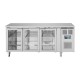 Polar U-serie Premium Driedeurs Displaykoeling Laag Model 358L RVS