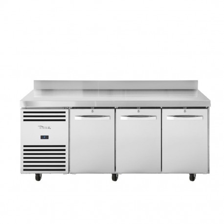 True 3-Deurs Toonbank Koelkast TCR1/3 – RVS & Aluminium, Zilver