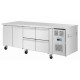 Polar U-serie RVS koelwerkbank met 4 lades & 2 deuren – 284L