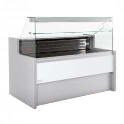 Zoin Tibet Serve Over Counter Grijs 1500mm - RVS Koeltoonbank