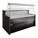 Zoin Tibet Serve Over Counter Zwart 1500mm - RVS Koeltoonbank