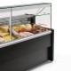 Zoin Tibet Serve Over Counter Zwart 1500mm - RVS Koeltoonbank