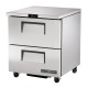 True Diepvrieskast Met 2 Lades TUC-27F-D-2-HC – RVS Onderbouwvriezer Zilver