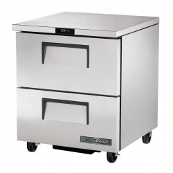 True Diepvrieskast Met 2 Lades TUC-27F-D-2-HC – RVS Onderbouwvriezer Zilver