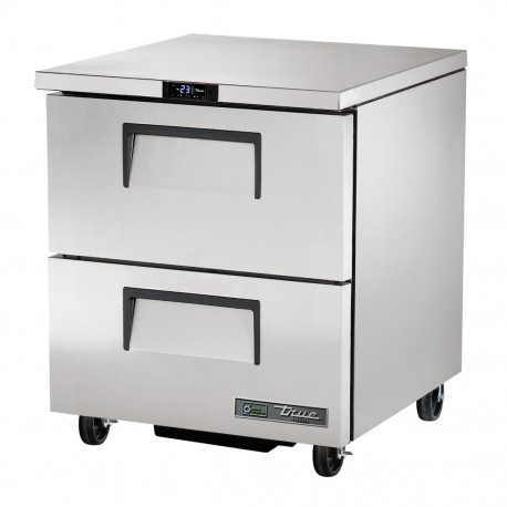 True Diepvrieskast Met 2 Lades TUC-27F-D-2-HC – RVS Onderbouwvriezer Zilver