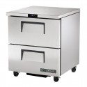 True Diepvrieskast Met 2 Lades TUC-27F-D-2-HC – RVS Onderbouwvriezer Zilver