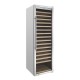 Polar G-serie Enkel Zone Wijnkoelkast RVS – 187 Flessen Zilver
