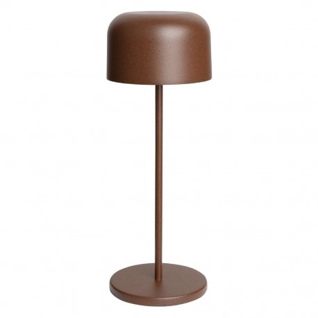 Olympia Siena Tafellamp Ronde Koepel Kastanje 300mm
