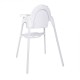 Bolero RVS & polypropyleen kinderstoel wit