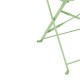 Bolero stalen klapstoelen lichtgroen (2 stuks) - gepoedercoat staal