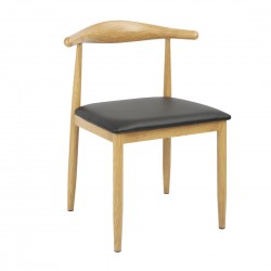Bolero Camden Gevoerde Interieurstoelen (2 stuks) – Staal – Bruin
