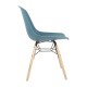 Bolero Arlo stoelen groenblauw (2 stuks) – polypropyleen zitting met stevig frame