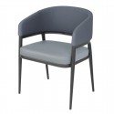 Bolero Meridian Binnenstoelen Steengrijs Blauw – Set van 2