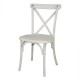 Bolero Manhattan Kruisrugleuning Stoelen Limewash Wit - Polypropyleen (Set van 4)
