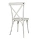 Bolero Manhattan Kruisrugleuning Stoelen Limewash Wit - Polypropyleen (Set van 4)
