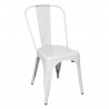 Bolero Bistro Stalen Bijzetstoel Wit (4 Stuks)