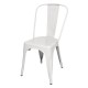 Bolero Bistro Stalen Bijzetstoel Wit (4 Stuks)