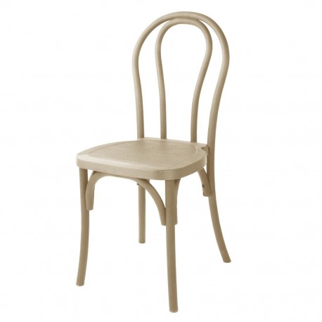 Bolero Soho bentwood-stijl harsstoelen bruin, set van 4 stuks