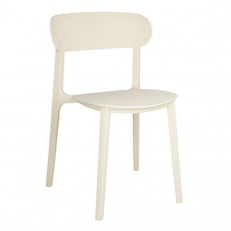 Bolero Eden Bijzetstoel Crème – Set van 2 – Polypropyleen