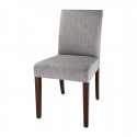 Bolero Chiswick eetkamerstoelen grijs (2 stuks) – hout & textiel