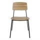 Bolero Beaufort Houten Eetkamerstoelen (2 stuks) - Stalen Frame