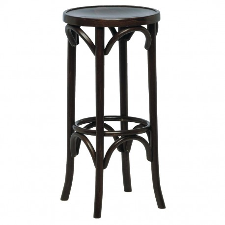 Fameg Bentwood Hoge Barkruk – Beukenhouten Rugleuning met Walnoten Zitting