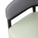 Bolero Meridian Interieurstoelen met Armleuning - Pistachegrijs (Set van 2)