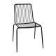 Bolero RVS eetkamerstoelen zwart - set van 4 stuks