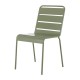 Bolero Amalfi Gelat Stalen Stoel Olijfgroen - Set van 4 Stuks