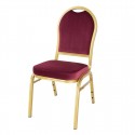 Bolero Regal Stapelstoelen Bordeauxrood – Set van 4 Stuks