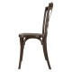 Bolero Manhattan Cross-Back Harsstoelen Donker Hout Effect - Set van 4