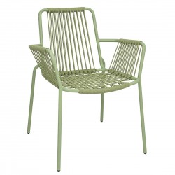 Bolero Melbourne Armstoelen Lichtgroen – Set van 4 Stoelen