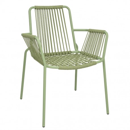 Bolero Melbourne Armstoelen Lichtgroen – Set van 4 Stoelen