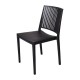 Baltimore stapelbare polypropyleen stoelen zwart – set van 4 stuks (Attends)
