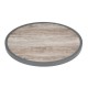 Bolero Rond Tafelblad Van Glasvezel Met Houteffect – Ø 580 mm