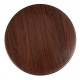 Bolero rond tafelblad 80 cm donkerbruin – voorgeboord