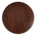 Bolero rond tafelblad 80 cm donkerbruin – voorgeboord